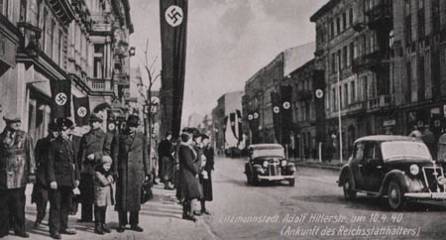Ulica Piotrkowska za czasów okupacji hitlerowskiej