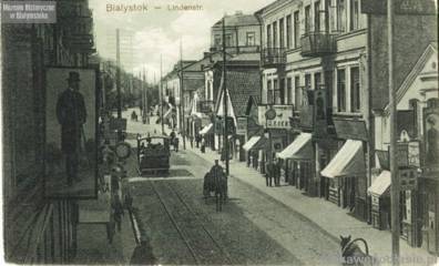 Ulica Lipowa (Lindenstrasse) w Białymstoku. Źródło: ciekawepodlasie.pl